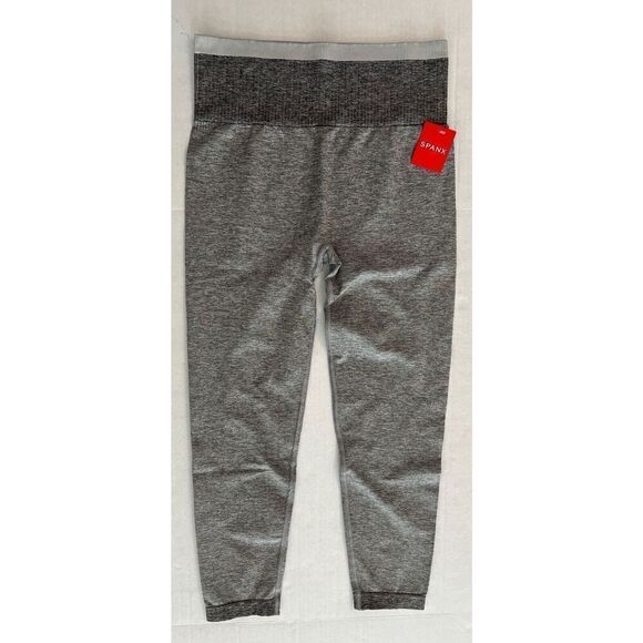 SPANX 50285R Women Sz Large Seamless Sculpt Legging Spacedye Cloudy Gray - Picture 1 of 8